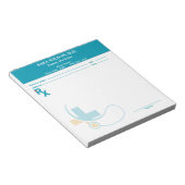 Aangepaste receptensjabloon | Bewerkbare RX-notiti Notitieblok (Schuin)