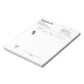 Aangepaste receptnotitieblok – Bewerkbaar doktersr Notitieblok (Linkerzijde)
