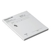 Aangepaste receptnotitieblok – Bewerkbaar doktersr Notitieblok (Schuin)