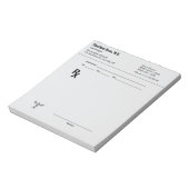 Aangepaste receptnotitieblok – Bewerkbaar doktersr Notitieblok (Linkerzijde)