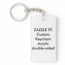 Aangepaste rechthoek AcrylSleutelhanger Key Ring b