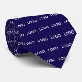 Aangepaste Rechthoek Logo Patroon Bedrijfsactivite Stropdas (Opgerold)