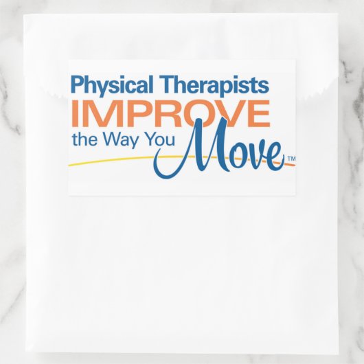 Aangepaste rechthoek Sticker (Tas)