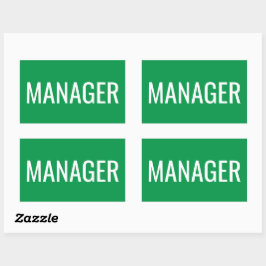 Aangepaste rechthoek Stickers voor Office Managers