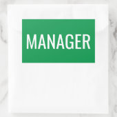 Aangepaste rechthoek Stickers voor Office Managers (Tas)