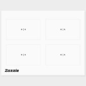 Aangepaste rechthoekige stickers, Formaat: Vel van Sticker (Vel)