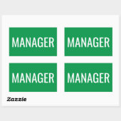 Aangepaste rechthoekige stickers voor kantoormanag (Vel)
