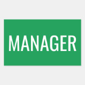 Aangepaste rechthoekige stickers voor kantoormanag (Voorkant)