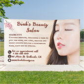 Aangepaste reclame voor Aziatische schoonheidssalo Spandoek (Buitenkant)