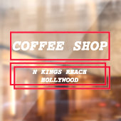 Aangepaste reclame voor zakelijke advertenties raamsticker (Vel 2)