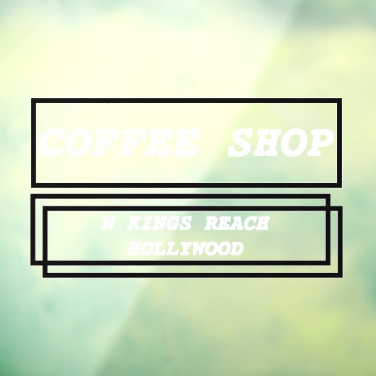 Aangepaste reclame voor zakelijke advertenties raamsticker (Vel 3)