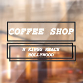 Aangepaste reclame voor zakelijke advertenties raamsticker (Vel 2)