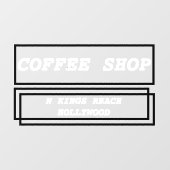 Aangepaste reclame voor zakelijke advertenties raamsticker (Vel)