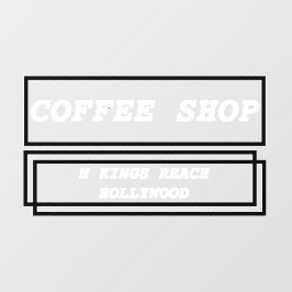 Aangepaste reclame voor zakelijke advertenties raamsticker