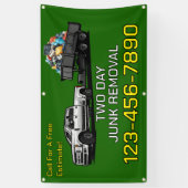 Aangepaste reclameomheining voor afvalverwijdering spandoek (Verticaal)