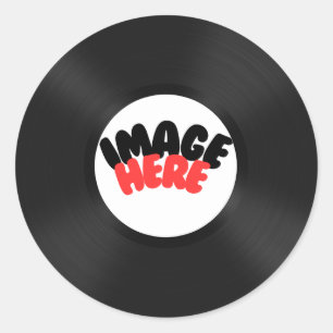 Aangepaste Record Personaliseren Ronde Sticker