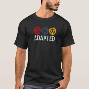 Aangepaste records clip vinyl t-shirt