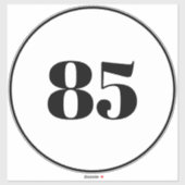 Aangepaste recycling van afval kan huisnummer Adre Sticker (Vel)