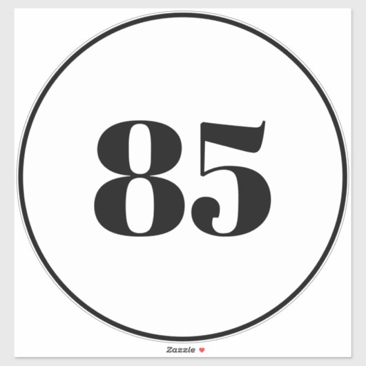 Aangepaste recycling van afval kan huisnummer Adre Sticker (Vel)