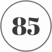 Aangepaste recycling van afval kan huisnummer Adre Sticker (Voorkant)