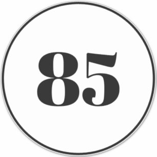 Aangepaste recycling van afval kan huisnummer Adre Sticker