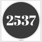 Aangepaste recycling van afval kan huisnummer Adre Sticker (Vel)