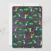 Aangepaste recycling vuilniswagen Birthday Party Kaart (Achterkant)