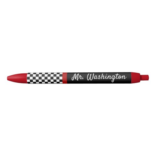 Aangepaste Red Black Teacher's Schrijven Pen Gift (Voorkant)