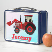 Aangepaste Red Boerderij Tractor (In situ)