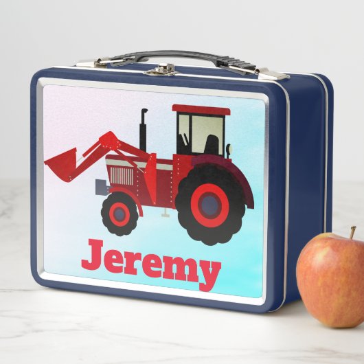 Aangepaste Red Boerderij Tractor (In situ)