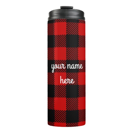 Aangepaste Red Buffalo Pset Travel Mug Thermosbeker (Voorkant)