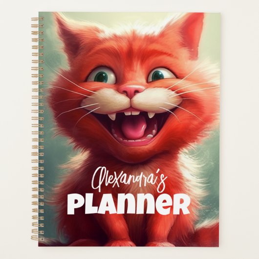 Aangepaste Red Cat Planner voor kattenbroodjes (Voorkant)