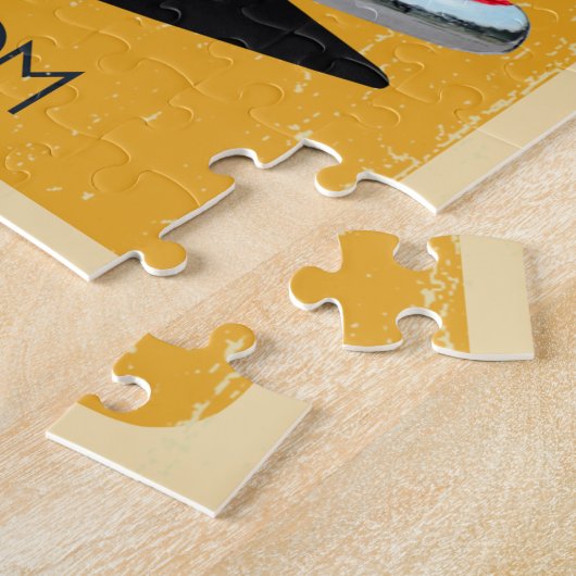 Aangepaste Red Classic Truck Garage Legpuzzel (Zijkant)