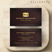 Aangepaste Red Maroon Gold Retail Shop Professione Visitekaartje