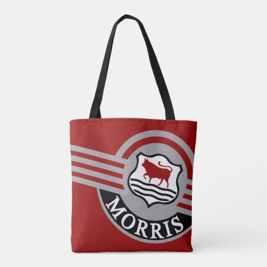 Aangepaste Red Morris-Pop aanpassen Tote Bag (Achterkant)