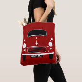 Aangepaste Red Morris-Pop aanpassen Tote Bag (Dichtbij)