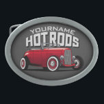 Aangepaste Red Roadster  hotspots Gesp<br><div class="desc">Speciaal aangepaste roadster Red Roadster Hot Rod Shop Garage-cadeautjes - Personaliseer uw wensen met jouw naam of aangepaste tekst - Het ultieme UNIQUE-cadeau voor die hotste rol,  aangepaste klassieke autoliefhebber!</div>