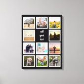 Aangepaste reeks 11 Foto Aangepast collage Canvas Afdruk (Voorkant)