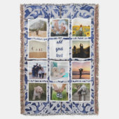 Aangepaste reeks 11 Foto Aangepast collage Deken (Voorkant Verticaal)