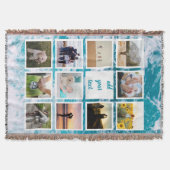 Aangepaste reeks 11 Foto Aangepast collage Deken (Voorkant)