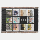 Aangepaste reeks 11 Foto Aangepast collage Deken (Voorkant)