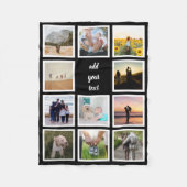 Aangepaste reeks 11 Foto Aangepast collage Fleece Deken (Voorkant)