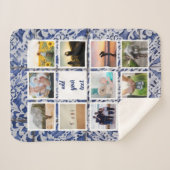 Aangepaste reeks 11 Foto Aangepast collage Sherpa Deken (Voorkant (horizontaal))