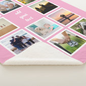 Aangepaste reeks 11 Foto Aangepast collage Sherpa Deken (3/4)