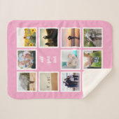 Aangepaste reeks 11 Foto Aangepast collage Sherpa Deken (Voorkant (horizontaal))