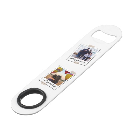 Aangepaste reeks 4 Foto Aangepaste collage Speed Flessenopener (Voorkant Gekanteld)