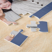 Aangepaste reeks 4 Fotocollage Aangepaste tekst en Legpuzzel (Zijkant)