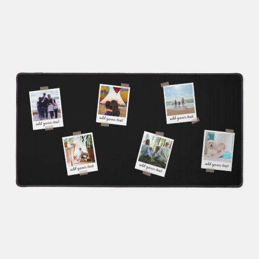 Aangepaste reeks 6 Foto Aangepast collage Bureaumat (Voorkant)