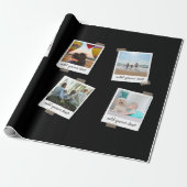 Aangepaste reeks 6 Foto Aangepast collage Cadeaupapier (Uitgerold)