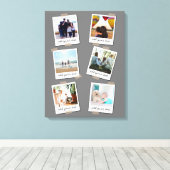 Aangepaste reeks 6 Foto Aangepast collage Canvas Afdruk (Insitu (Houten vloer))